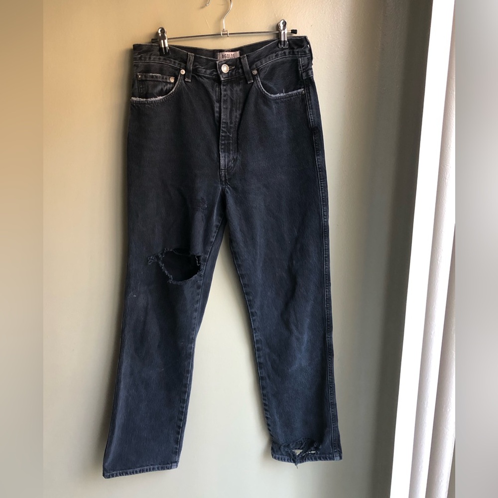 AGOLDE 90’S PINCH WAIST JEANS BLACK Size: 28